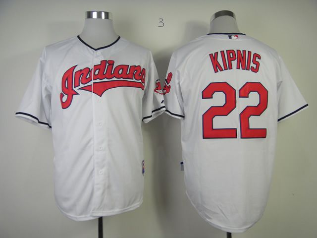 Men Cleveland Indians 22 Kipnis White MLB Jerseys